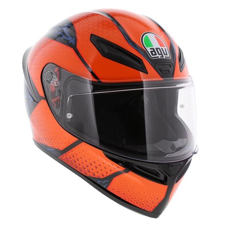 AGV K1 S helmet Speedarmor gloss orange blue