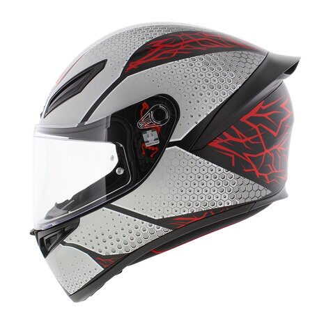 AGV K1 S Motorcycle helmet Speedarmor matt grey red