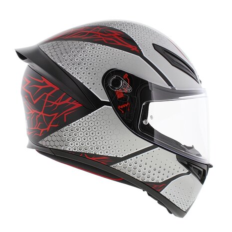 AGV K1 S Motorcycle helmet Speedarmor matt grey red