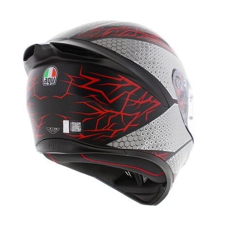 AGV K1 S Motorcycle helmet Speedarmor matt grey red