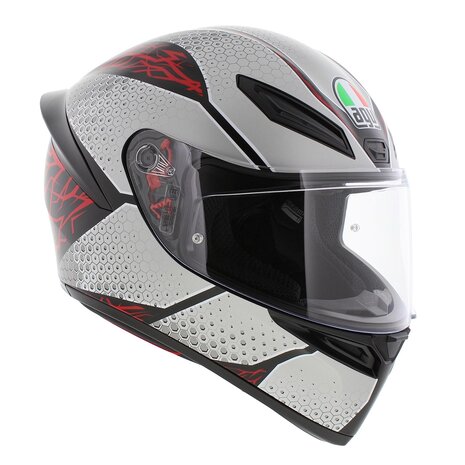 AGV K1 S Motorcycle helmet Speedarmor matt grey red