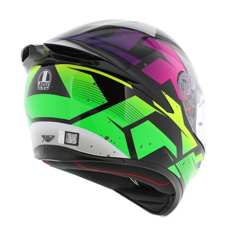 AGV K1 S helmet Punkpulse gloss black purple green