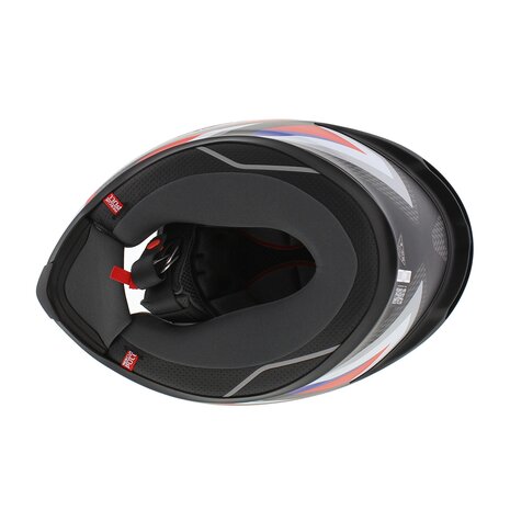 AGV K6 S Timewarp Motorcycle helmet matt black red blue