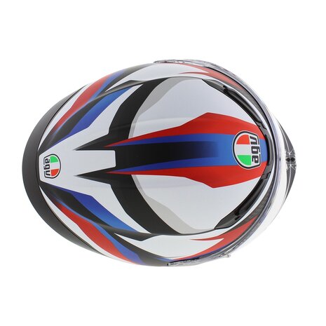 AGV K6 S Timewarp Motorcycle helmet matt black red blue