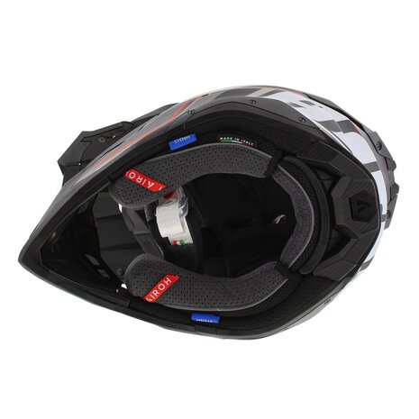 Airoh MX Helmet Aviator 3 AMS&sup2; Leader matt black grey orange