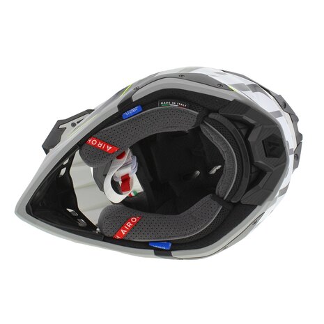 Airoh MX Helmet Aviator 3 AMS&sup2; Leader gloss grey black yellow