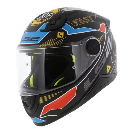 LS2 FF812 Kids junior Zero matt grey red - Children motorcycle racing helmet