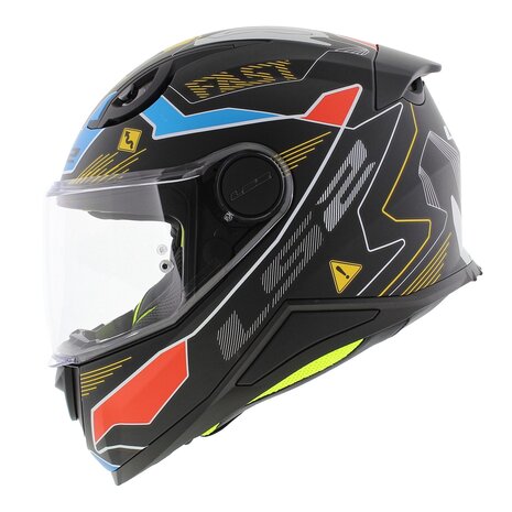 LS2 FF812 Kids junior Zero matt grey red - Children motorcycle racing helmet