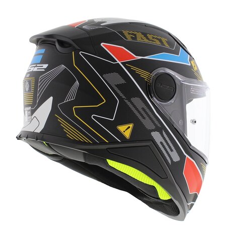 LS2 FF812 Kids junior Zero matt grey red - Children motorcycle racing helmet