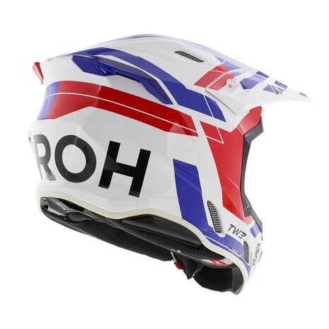 Airoh Twist 3.0 MX Helmet Dynasty gloss white blue red