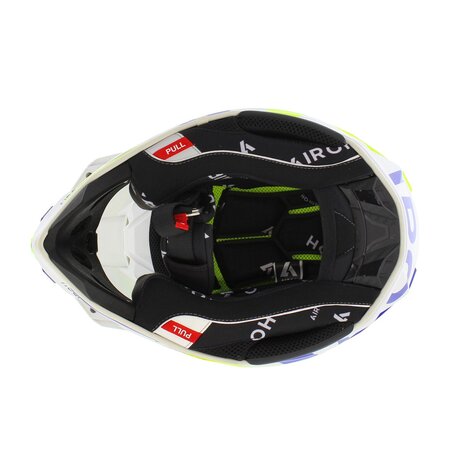 Airoh Twist 3.0 MX Helmet Dynasty white blue yellow