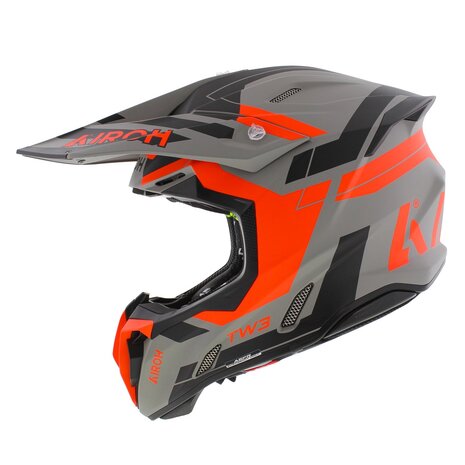 Airoh Twist 3.0 MX Helmet Dynasty black grey orange
