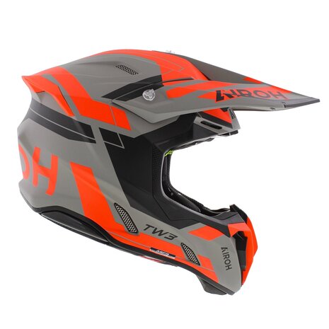 Airoh Twist 3.0 MX Helmet Dynasty black grey orange