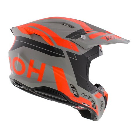 Airoh Twist 3.0 MX Helmet Dynasty black grey orange