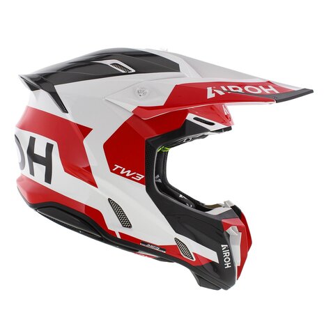 Airoh Twist 3.0 MX Helmet Fancy gloss black white red