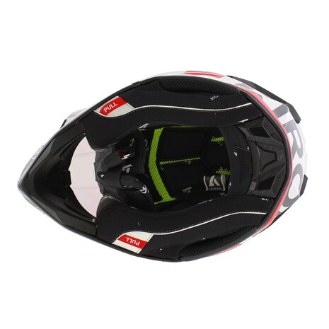 Airoh Twist 3.0 MX Helmet Fancy gloss black white red