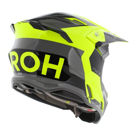 Airoh Twist 3.0 MX Helmet Fancy gloss black yellow