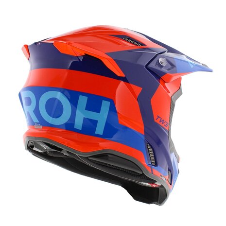 Airoh Twist 3.0 MX Helmet Fancy gloss orange blue red
