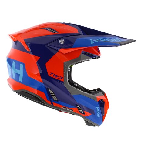 Airoh Twist 3.0 MX Helmet Fancy gloss orange blue red