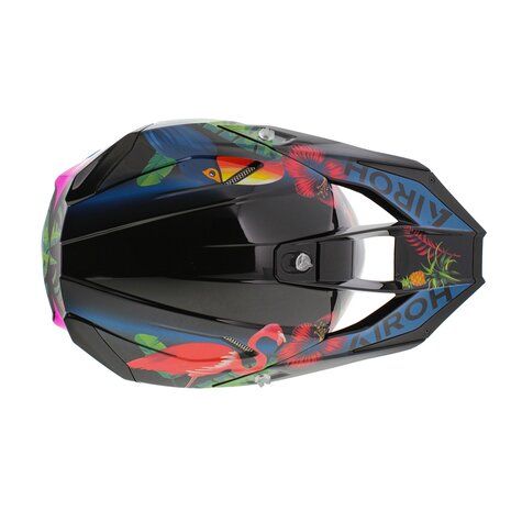 Airoh Twist 3.0 MX Helmet Amazonia gloss black blue green