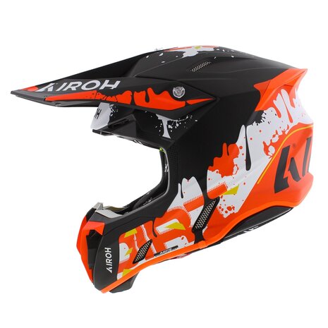 Airoh Twist 3.0 MX Helmet Dirt matt black orange red