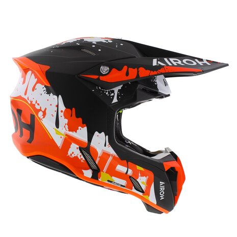 Airoh Twist 3.0 MX Helmet Dirt matt black orange red