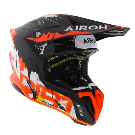 Airoh Twist 3.0 MX Helmet Dirt matt black orange red