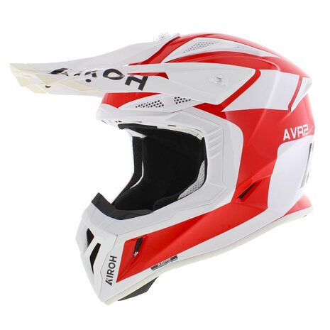 Airoh Aviator Ace 2 MX Helmet Iron - White Red