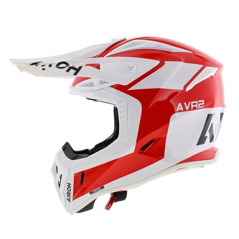 Airoh Aviator Ace 2 MX Helmet Iron gloss white red
