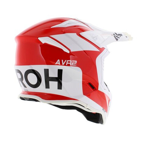 Airoh Aviator Ace 2 MX Helmet Iron gloss white red