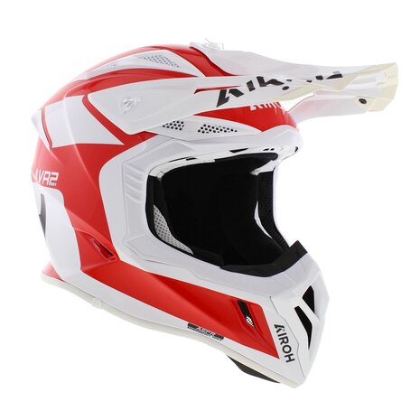 Airoh Aviator Ace 2 MX Helmet Iron gloss white red