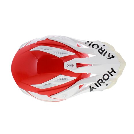 Airoh Aviator Ace 2 MX Helmet Iron gloss white red