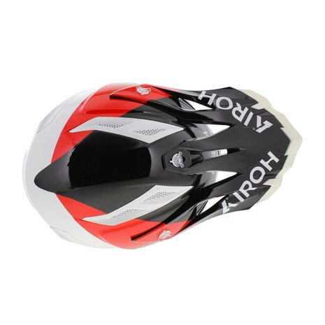 Airoh Aviator Ace 2 MX Helmet Shield gloss black white red