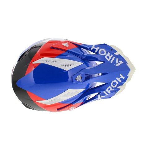 Airoh Aviator Ace 2 MX Helmet Shield gloss blue white red