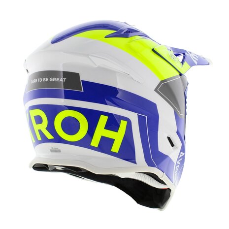 Airoh Aviator Ace 2 MX Helmet Shield gloss blue white yellow