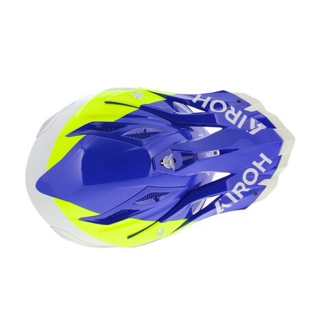 Airoh Aviator Ace 2 MX Helmet Shield gloss blue white yellow