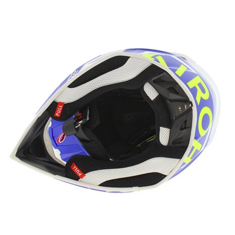 Airoh Aviator Ace 2 MX Helmet Shield gloss blue white yellow