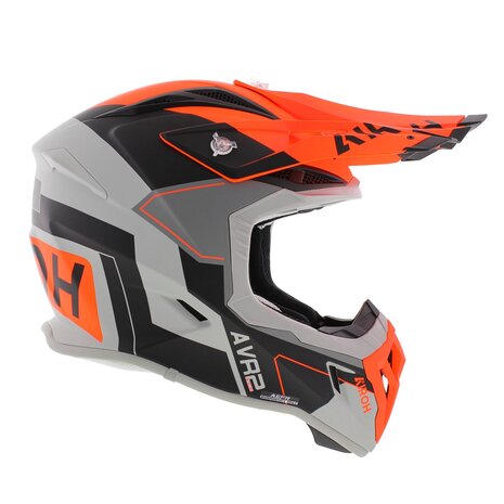 Airoh Aviator Ace 2 MX Helmet Shield matt black grey orange