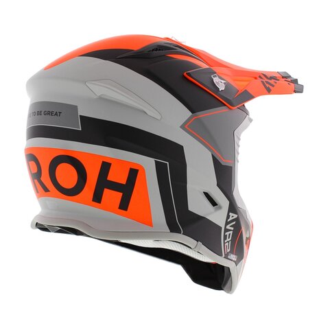 Airoh Aviator Ace 2 MX Helmet Shield matt black grey orange