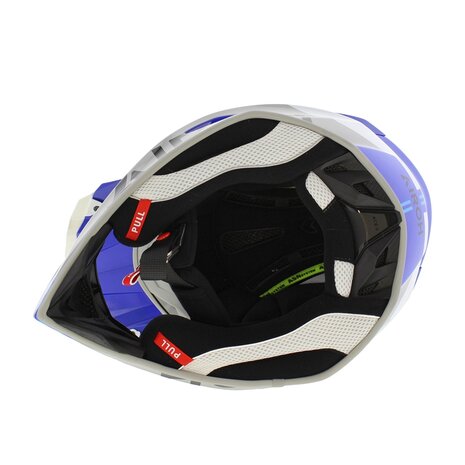 Airoh Aviator Ace 2 MX Helmet Fury gloss blue white grey