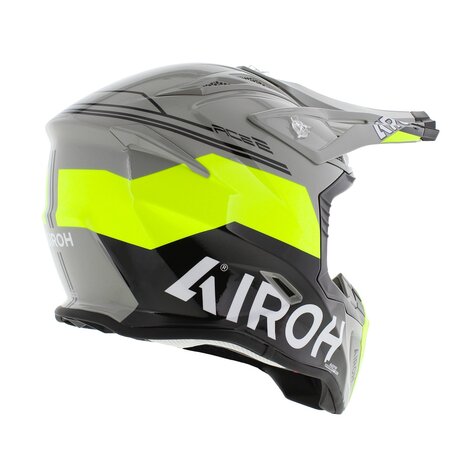 Airoh Aviator Ace 2 MX Helmet Fury gloss grey black yellow