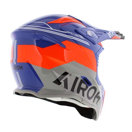 Airoh Aviator Ace 2 MX Helmet Fury gloss grey blue orange