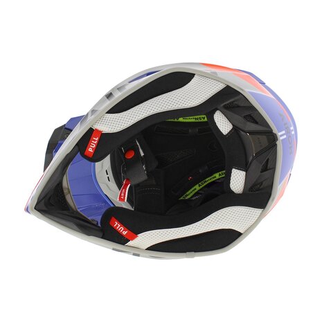 Airoh Aviator Ace 2 MX Helmet Fury gloss grey blue orange