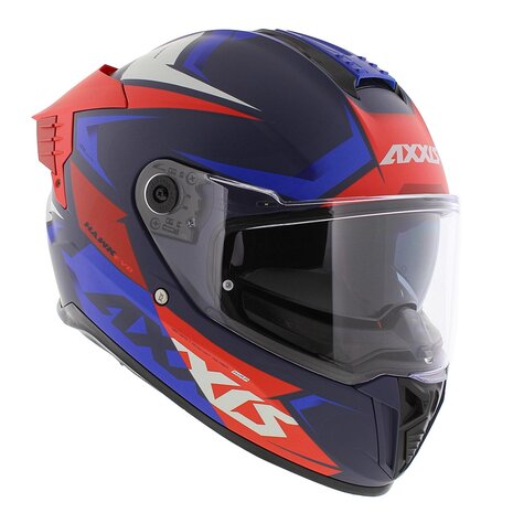Axxis Hawk SV EVO full face helmet Ixil C17 matt blue red - Size XS