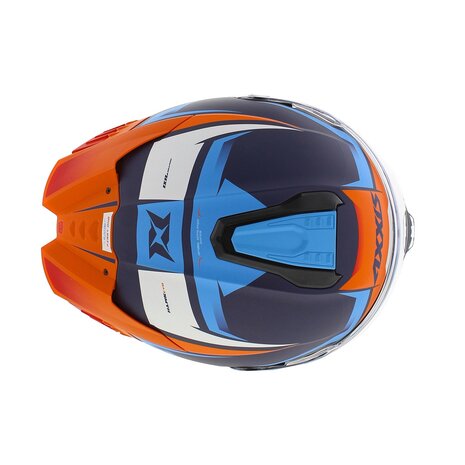 Axxis Hawk SV EVO full face helmet Ixil C14 matt orange blue