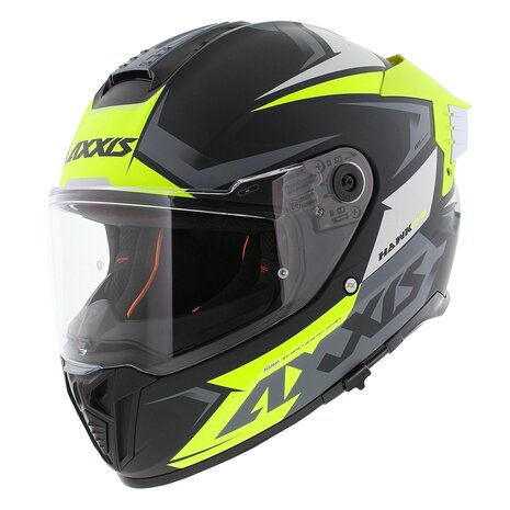Axxis Hawk SV EVO full face helmet Ixil matt fluo yellow