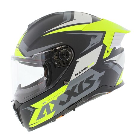 Axxis Hawk SV EVO full face helmet Ixil matt fluo yellow