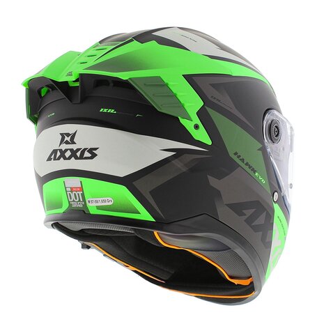 Axxis Hawk SV EVO full face helmet Ixil matt black green