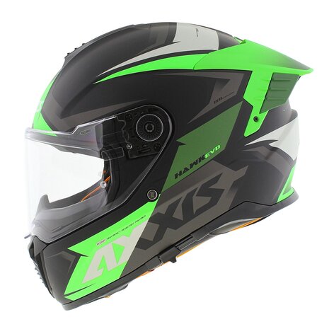 Axxis Hawk SV EVO full face helmet Ixil matt black green