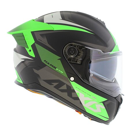 Axxis Hawk SV EVO full face helmet Ixil matt black green